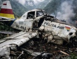Pesawat Kargo Pelita Air Jatuh Setelah Lepas Landas, Pilot Tak Terselamatkan.