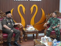 Sinergi TNI–Kejaksaan, Danrem 042/Gapu Silaturahmi ke Kejati Jambi.