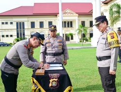 Perkuat Pelayanan dan Respons Cepat 110, Biro Logistik Serahkan Kendaraan Dinas Pamapta kepada Polresta Jambi.