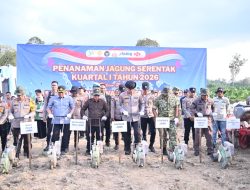 Dukung Ketahanan Pangan Nasional, Polda Jambi Gelar Tanam Jagung Raya Serentak Kuartal I Tahun 2026.