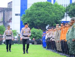 Apel Kesiapsiagaan Karhutla dan Pengendalian Massa, Kapolda Jambi Tekankan Respons Cepat dan Terukur.