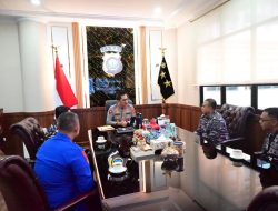 Kapolda Jambi Terima Audiensi Danlanal Palembang, Perkuat Sinergi Pengamanan Wilayah Perairan.