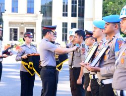 Polda Jambi Gelar Upacara PTDH, Empat Personel Diberhentikan Tidak Dengan Hormat.