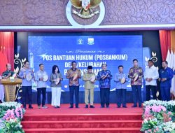 Kapolda Jambi Hadiri Peresmian Pos Bantuan Hukum Desa/Kelurahan di Provinsi Jambi.