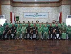 HUT ke-80 Persit, Danrem 042/Gapu Ingatkan Persit Hidup Sederhana dan Perkuat Akhlak Keluarga.