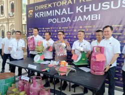 Polda Jambi Ungkap Praktik Penyalahgunaan Gas Subsidi, Tiga Orang Diamankan.