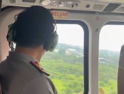 Kapolda Jambi Patroli Udara Pantau Titik Rawan Karhutla di Wilayah Provinsi Jambi. 