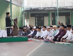 Korem 042/Gapu Gelar Sholat Idul Adha 1447 H di Lapangan Tenis Indoor Makorem.