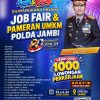 Polda Jambi Gelar Bhayangkara Presisi Job Fair dan Pameran UMKM 2026, Sediakan Lebih dari 1.000 Lowongan Kerja.