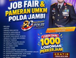 Polda Jambi Gelar Bhayangkara Presisi Job Fair dan Pameran UMKM 2026, Sediakan Lebih dari 1.000 Lowongan Kerja.