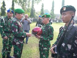 Upacara di Makorem 042/Gapu Diwarnai Aksi Peduli Keselamatan Berkendara.