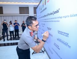 Polda Jambi Perkuat Sinergi Lintas Sektoral, Deklarasikan Strategi Bersama Berantas Geng Motor.