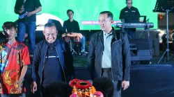 Kasrem 042/Gapu Resmi Buka Festival Rakyat Nobar Piala Dunia 2026, Antusias Warga Padati Lapangan Koremi.