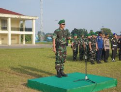 Danrem 042/Gapu Pimpin Apel Gelar Pasukan Pengamanan VVIP Kunker Wapres RI di Jambi.