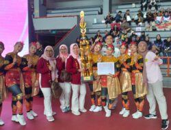 Perwosi Jambi Tak Terbendung, Kembali Rebut Juara Senam Kreasi Nasional.