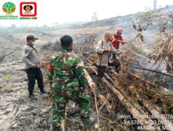 Tim Gabungan Padamkan Hotspot di Desa Pelayangan Batanghari, Luas Lahan Terbakar ±0,8 Hektare.