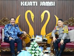 Kapolda Jambi Kunjungi Kejati, Perkuat Sinergitas Penegakan Hukum Antarinstansi.